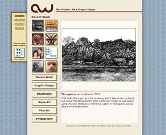 Portfolio website screenshot